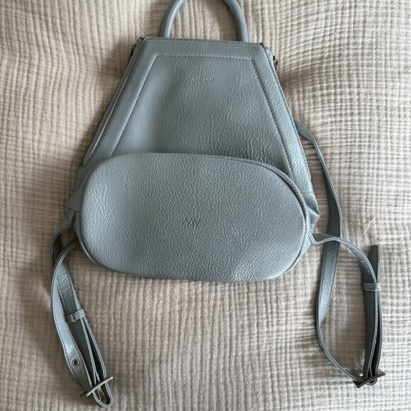 Matt & Nat Vegan Medium Backpack Light Blue - Picture 2 of 6